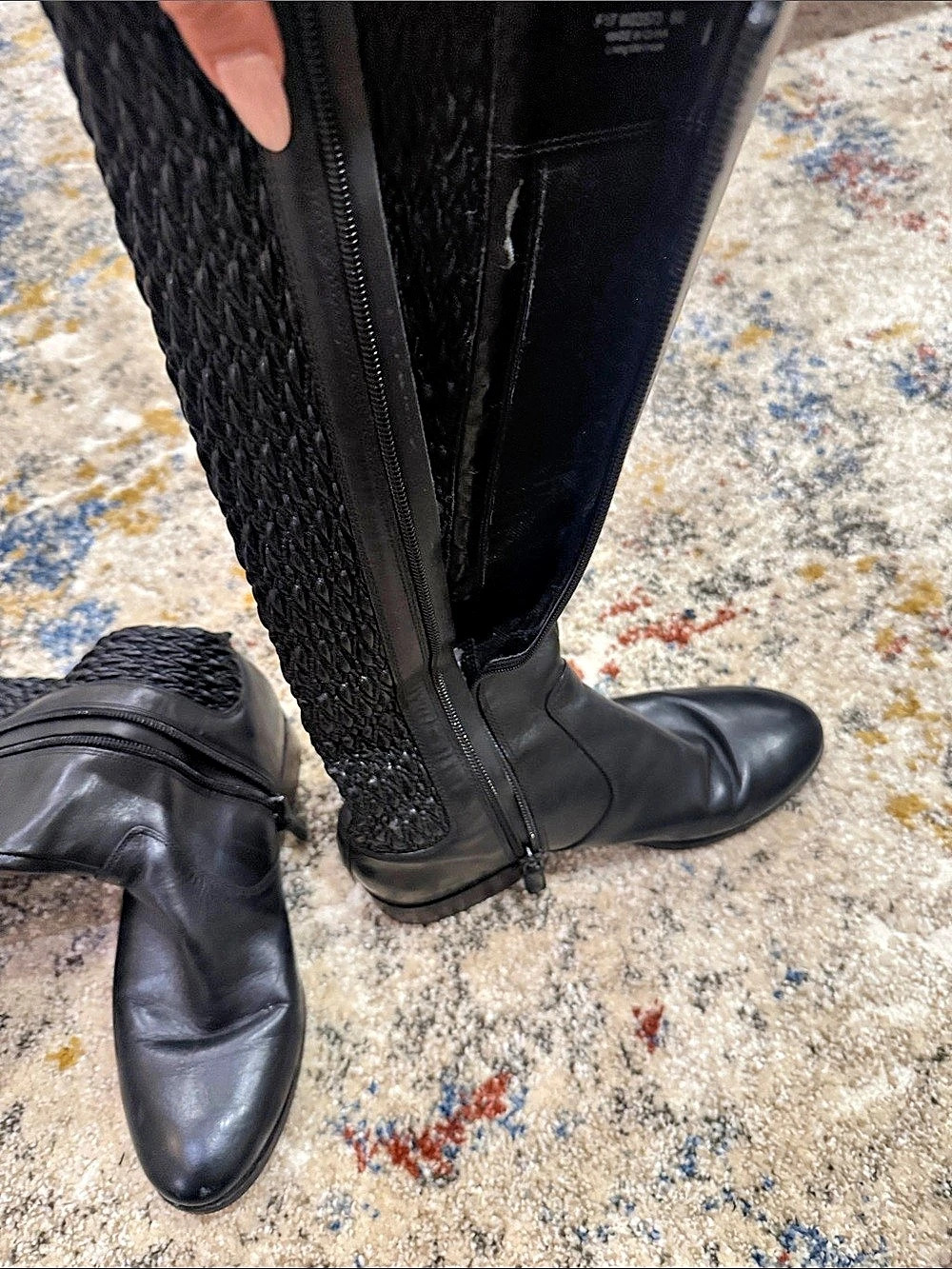 Tory Burch Black Over-the-Knee Boots